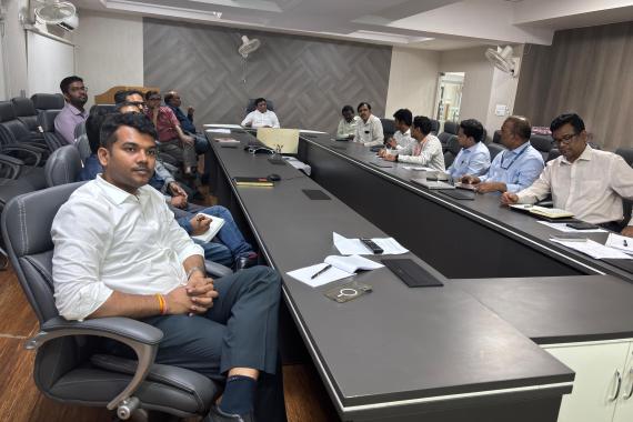 Meeting with OMC officials (IOC, HPC, and BPC) to discuss various operational issues, including the 'Apna Ghar' initiative aimed at improving the safety and well-being of truck drivers during long journeys.